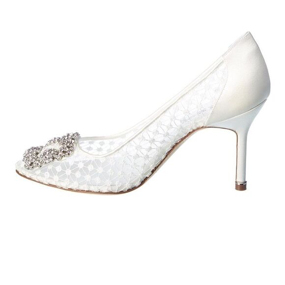 NWB Manolo Blahnik Hangisi 41 Lace - Picture 2 of 10